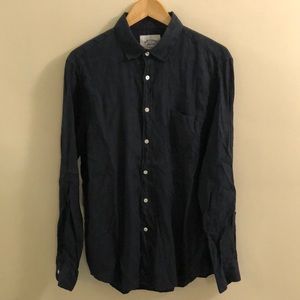 Portuguese Flannel Linen Shirt L